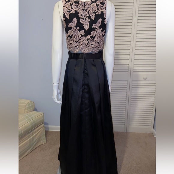 Formal Maxi Pink Lace Prom or Gala Dress - Picture 4 of 4